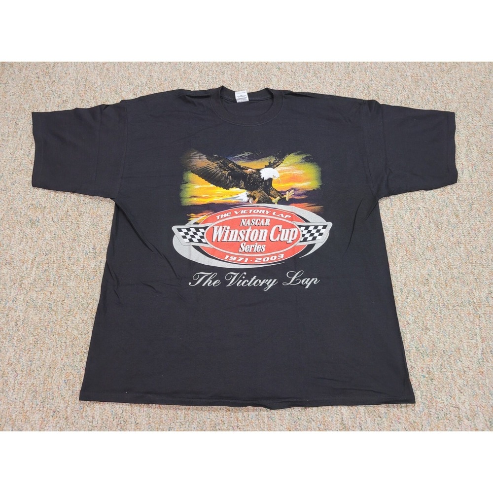 NASCAR Winston Cup Series Shirt Mens 2XL Black Final Flight Eagle 2003 Tee